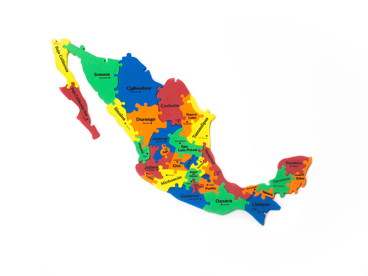 Mapa De México Rompecabezas de Eva