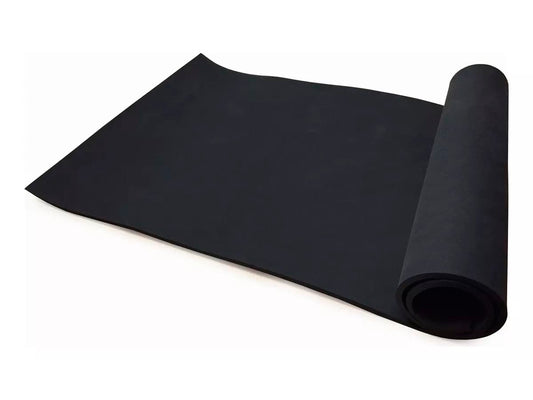 Tapete para Yoga Grueso Color Negro Fitness 10mm 170x75cm